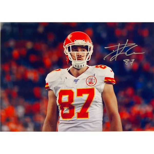 Kansas City Chiefs Travis Kelce facsimile signed  photo