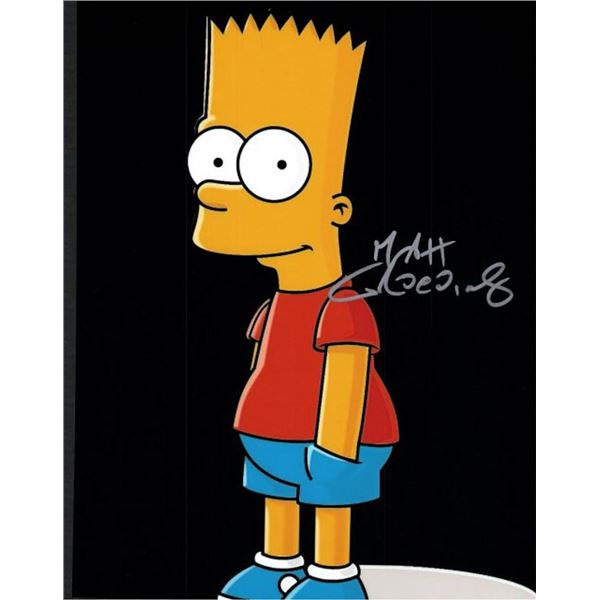 The Simpsons Matt Groening facsimile signed  photo