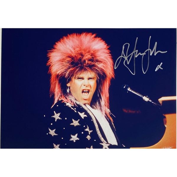 Elton John facsimile signed photo