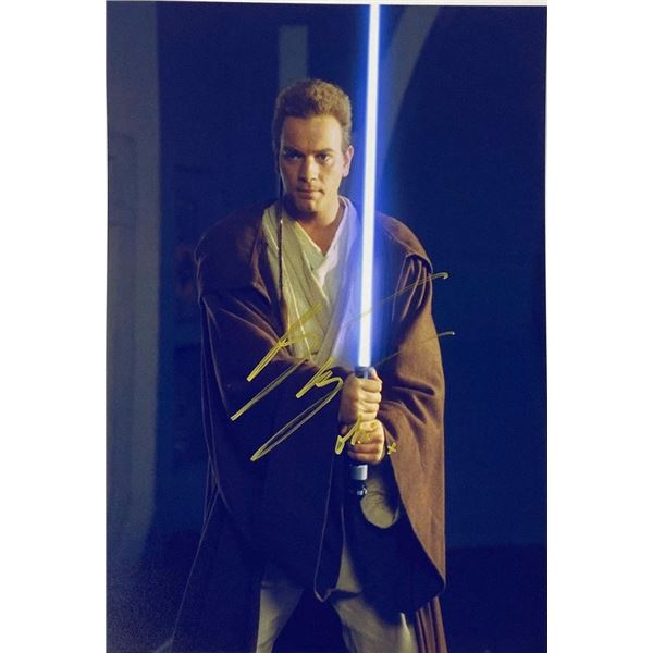 Star Wars Ewan McGregor facsimile signed movie photo