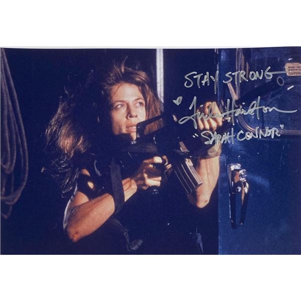 The Terminator Linda Hamilton facsimile signed movie photo