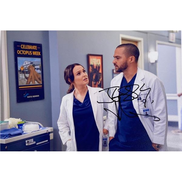 Grey's Anatomy Jesse Williams facsimile signed  photo