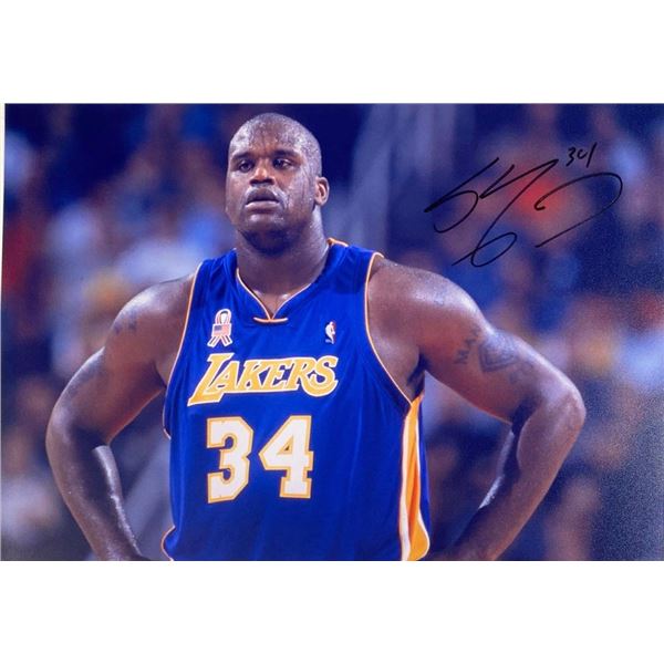 NBA legend Shaquille O'Neal facsimile signed  photo