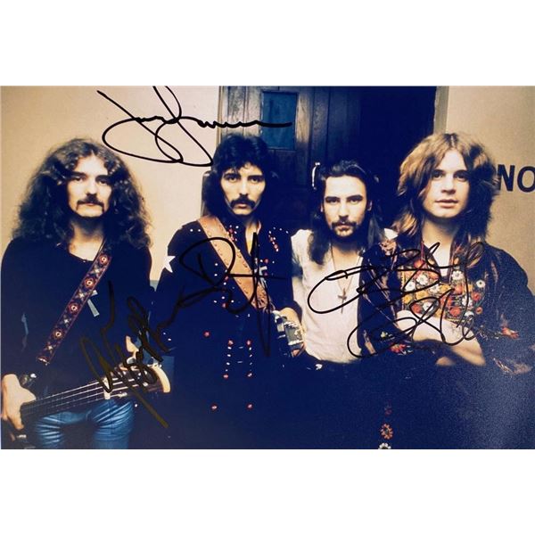 Black Sabbath facsimile signed  photo