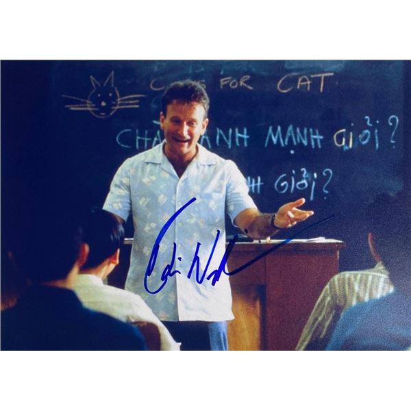Good Morning, Vietnam Robin Williams facsimile signed  movie photo