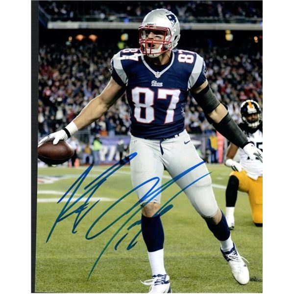 New England Patriots Rob Gronkowski facsimile signed  photo