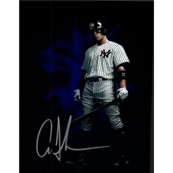 NY Yankees Aaron Judge facsimile signed photo