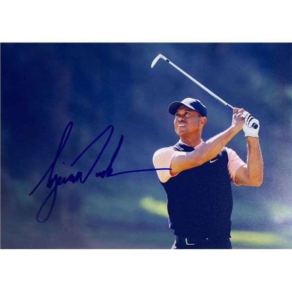 PGA Champ Tiger Woods facsimile signed  photo