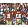 Image 1 : San Francisco 49ers Joe Montana and Jerry Rice facsimile signed  photo