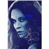 Image 1 : Guardians of the Galaxy Zoe Saldana facsimile signed  movie photo