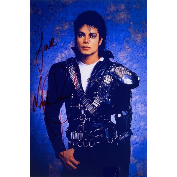 Michael Jackson facsimile signed photo