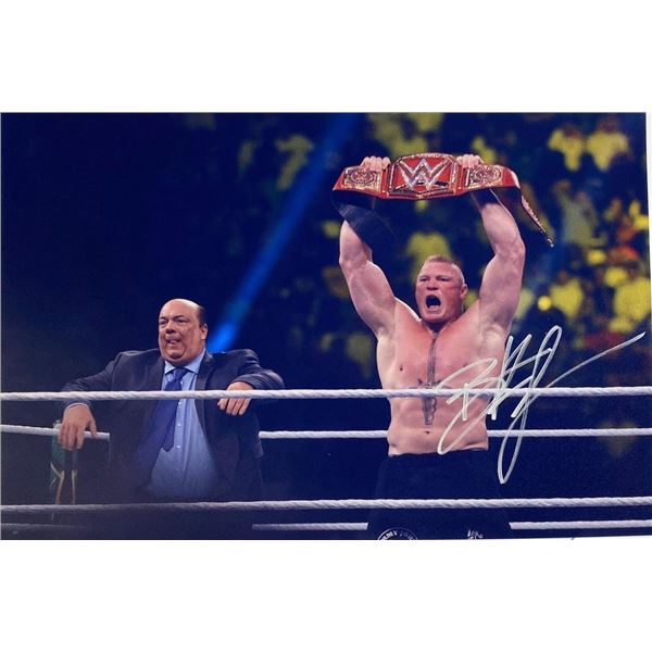Pro Wrestler Brock Lesnar facsimile signed  photo