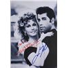 Image 1 : Grease Olivia Newton-John and John Travolta facsimile signed  movie photo