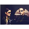 Image 1 : The Matrix Keanu Reeves and Carrie- Anne Moss facsimile signed movie photo
