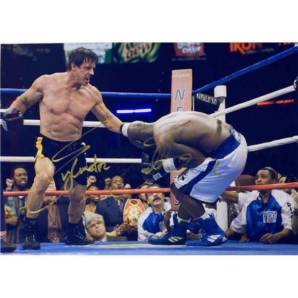 Rocky Balboa Sylvester Stallone facsimile signed movie photo