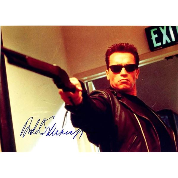 Terminator Arnold Schwarzenegger facsimile signed  movie photo