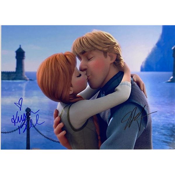 Frozen Kristen Bell and Jonathan Groff facsimile signed movie photo