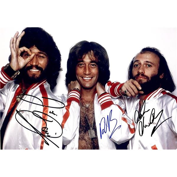The Bee Gees facsimile signed photo