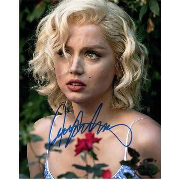 Blonde Ana de Armas facsimile signed movie photo