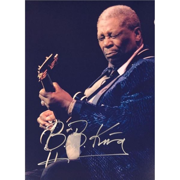 B.B. King facsimile signed photo