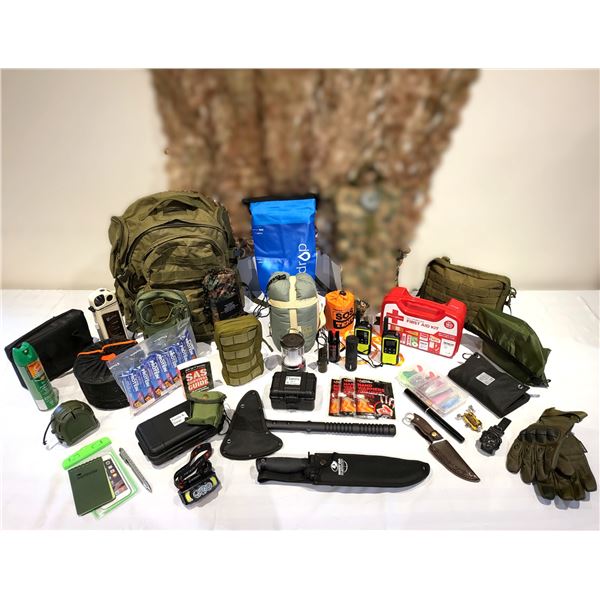 392 pc - Emergency Bug Out Backpack – Tactical Survival System (Alpha)