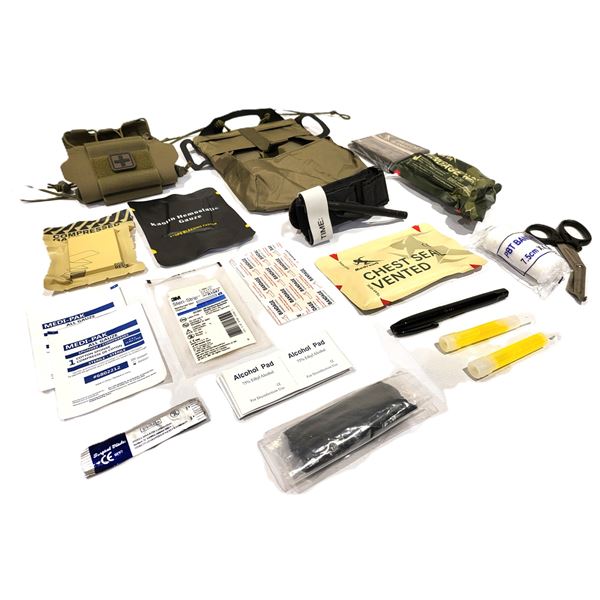 41-pc Tactical Rapid Access IFAK Individual First Aid Kit (Delta)