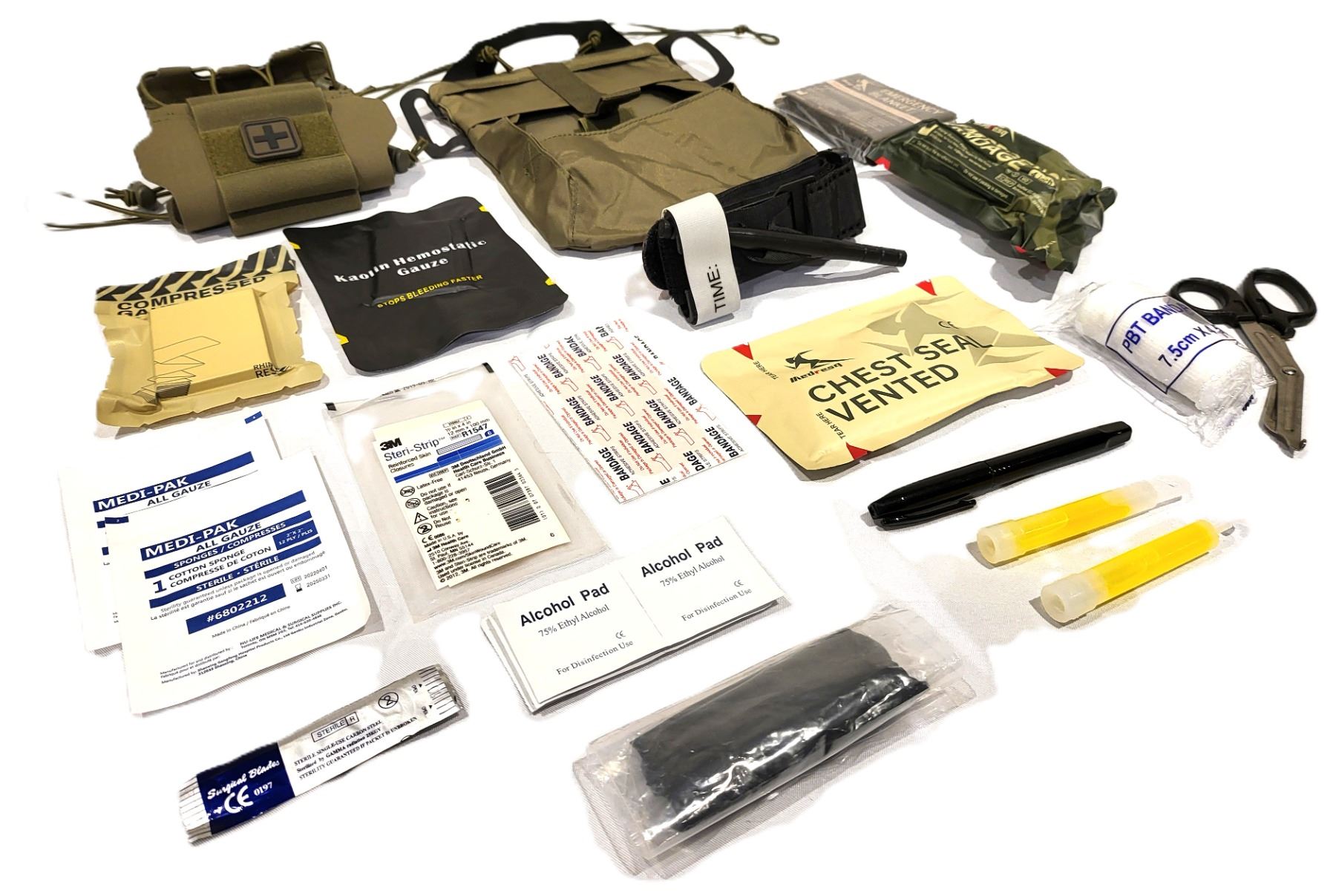 Ipak Kit 41-pc Tactical Rapid Access IFAK Individual First Aid Kit (Delta)