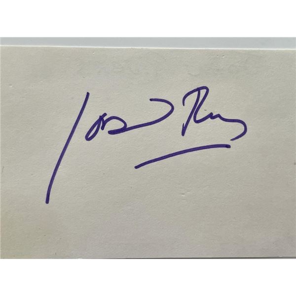 Comedian Joan Rivers original signature cut