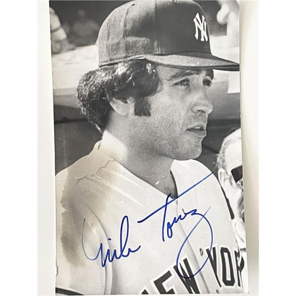 New York Yankees Mike Torrez signed photo