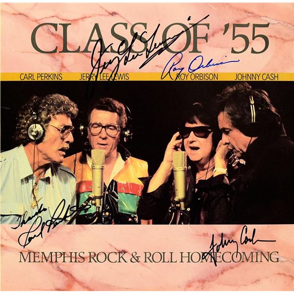 Roy Orbison, Johnny Cash, Jerry Lee Lewis signed album