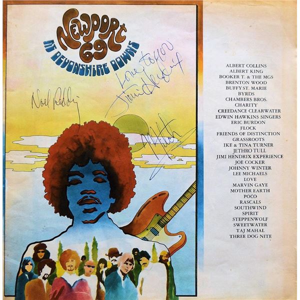 Jimi Hendrix Newport 69 signed Tour Book