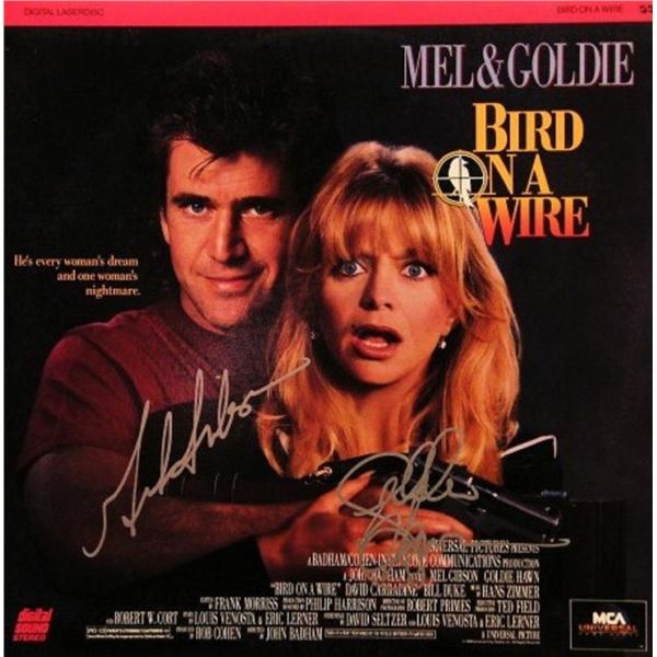 Mel Gibson and Goldie Hawn signed LaserDisc