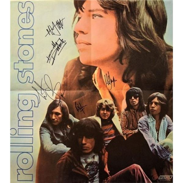 The Rolling Stones signed insert poster