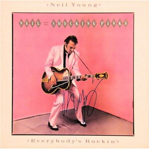 Neil Young signed Everybody's Rockin album