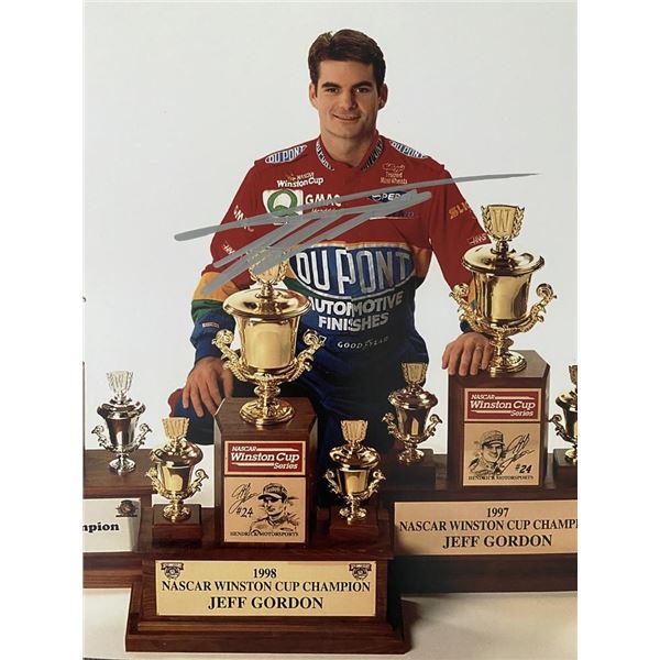 NASCAR Champion Jeff Gordon signed photo