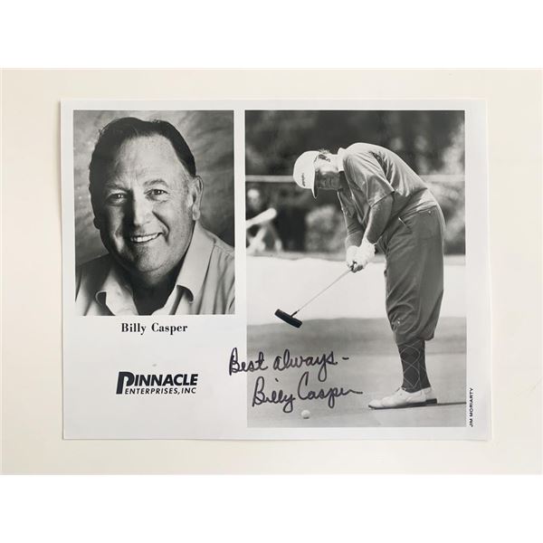 Billy Casper Signed Photo