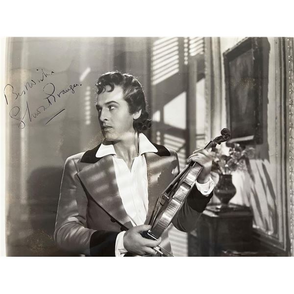 The Magic Bow Stewart Granger signed movie photo