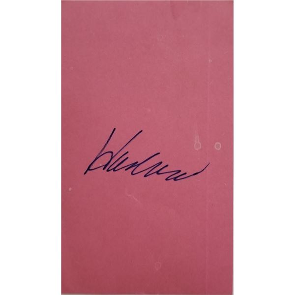 MLB Hall Of Fame Hank Aaron signature cut