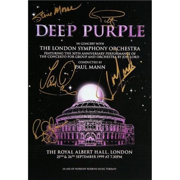 Deep Purple signed tour book
