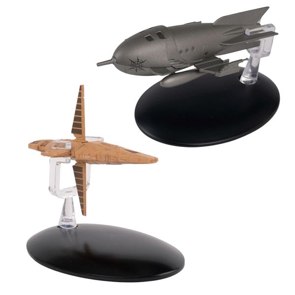 2pc Star Trek Starship Models - Captain Proton's Rocket Ship 0174-A/C 2019 & Talarian Observation Cr