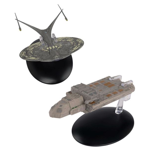 2pc Star Trek Starship Models - U.S.S Enterprise NCC-1701-J 4617-A/C 2018 & S.S. Xhosa 2528-A/B Star