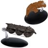Image 1 : 2pc Star Trek Starship Models - Malon Freighter 5484-A/D 2016 CBS Studio Inc. & Kazon Raider 3606-A/