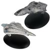 Image 1 : 2pc Star Trek Starship Models - Voth Research Vessel 1879-A/B & Voth City Ship 3095-A/C 2017 CBS Stu