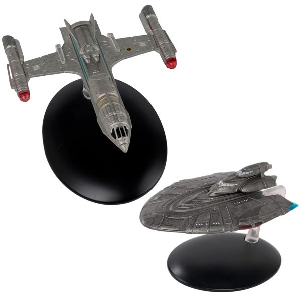 2 Piece Star Trek Starship Models - NX ALPHA 8714-A/B TM & © 2017 CBS Studios Inc. & SARAJEVO TYPE 4