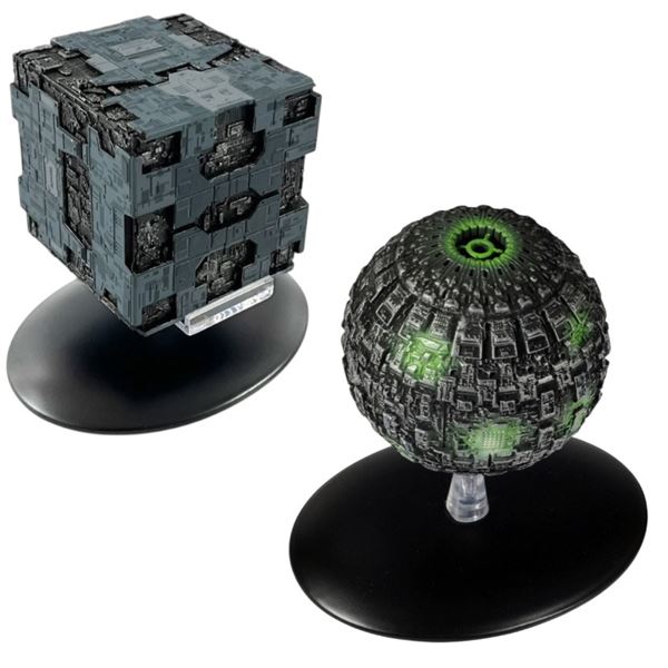 2 Piece Star Trek Starship Models - BORG TACTICAL CUBE 0377-A/D TM & © 2017 CBS Studios Inc. , BORG 