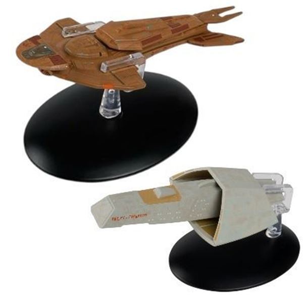 2 Piece Star Trek Starship Models - KELDON CLASS 8879-A/A CBS Studios Inc. , T'PAU 5816-A/A CBS Stud