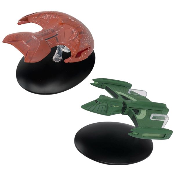 2 Piece Star Trek Starship Models - Romulan Scout Ship 2380-A/C TM & © 2018 CBS Studios Inc. & Feren