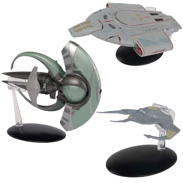 3 Piece Star Trek Starship Models - U.S.S. DEFIANT NX-74205 7721-A/P TM & © 2017 CBS Studios Inc. , 