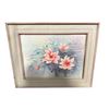 Image 1 : Framed Textured Floral Print by Parker - approx 41" x 33"