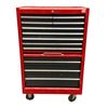 Image 1 : Heavy-Duty Red Rolling Tool Cabinet w/ Multiple Drawers + Assorted Tools - approx 27" x 18" x 42" H